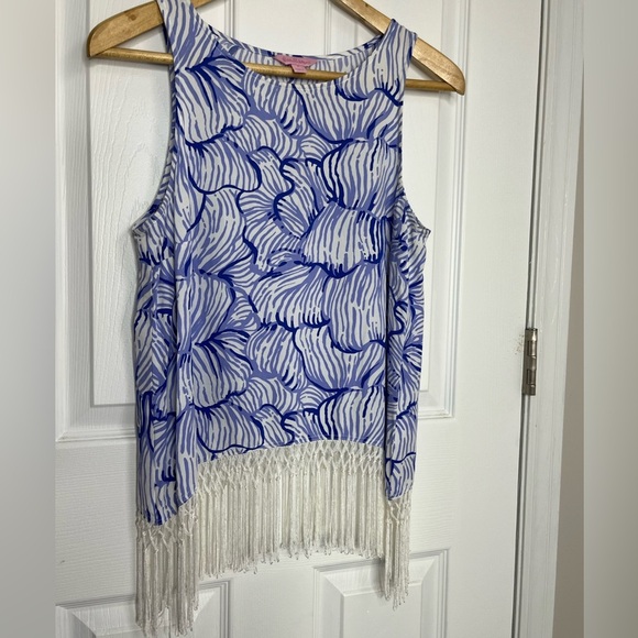 Lilly Pulitzer Sonya Fringe Top - Picture 3 of 5